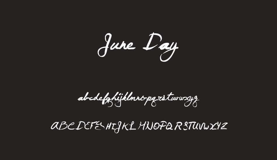 June Day font