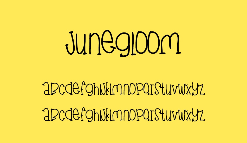 JuneGloom font