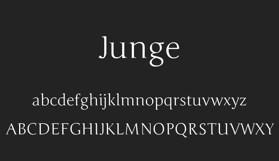 Junge font