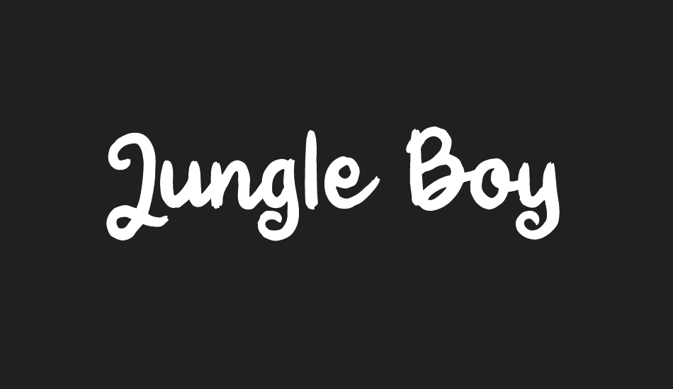 Jungle Boy font big