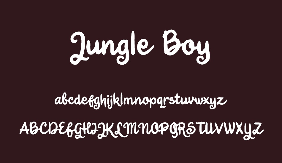 Jungle Boy font