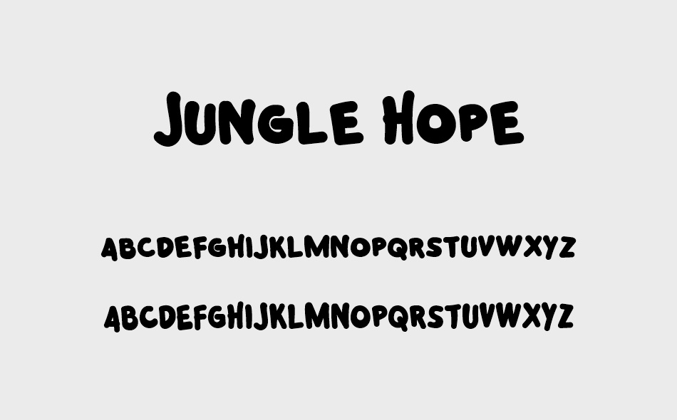 Jungle Hope font