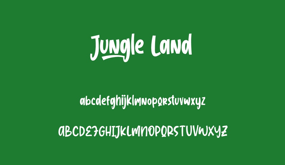 Jungle Land font