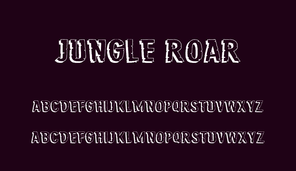 Jungle Roar font