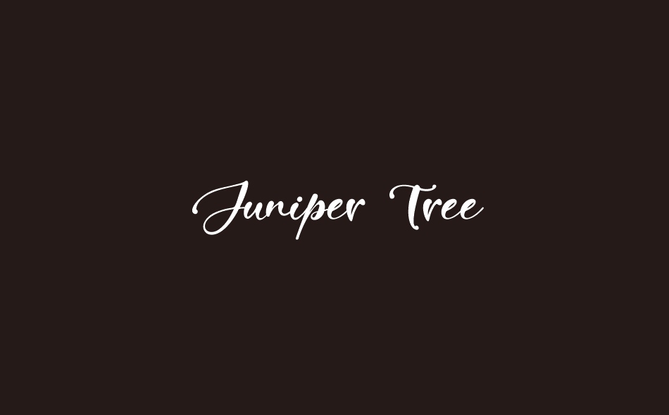 Juniper Tree font big