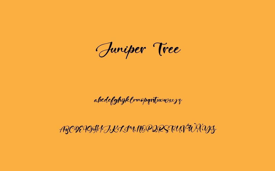 Juniper Tree font