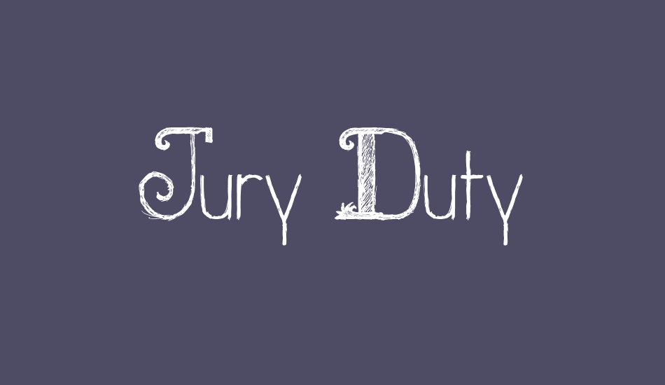 Jury Duty Free Font