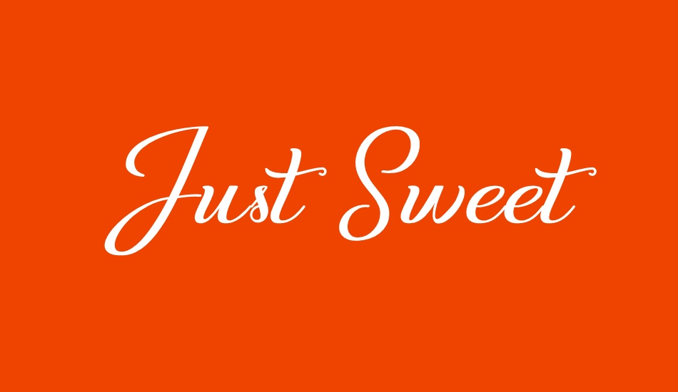 Just Sweet font big