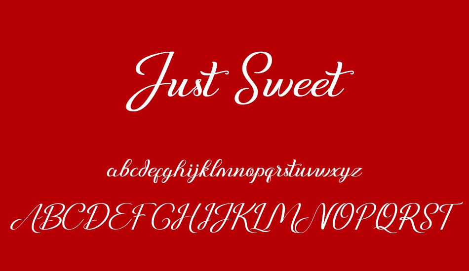 Just Sweet font