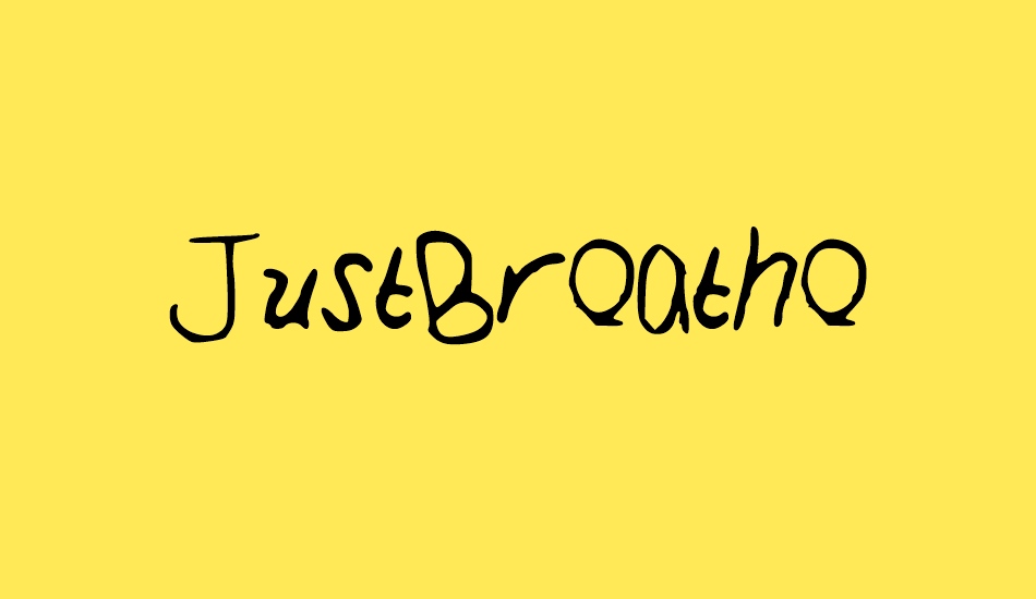 JustBreathe font big