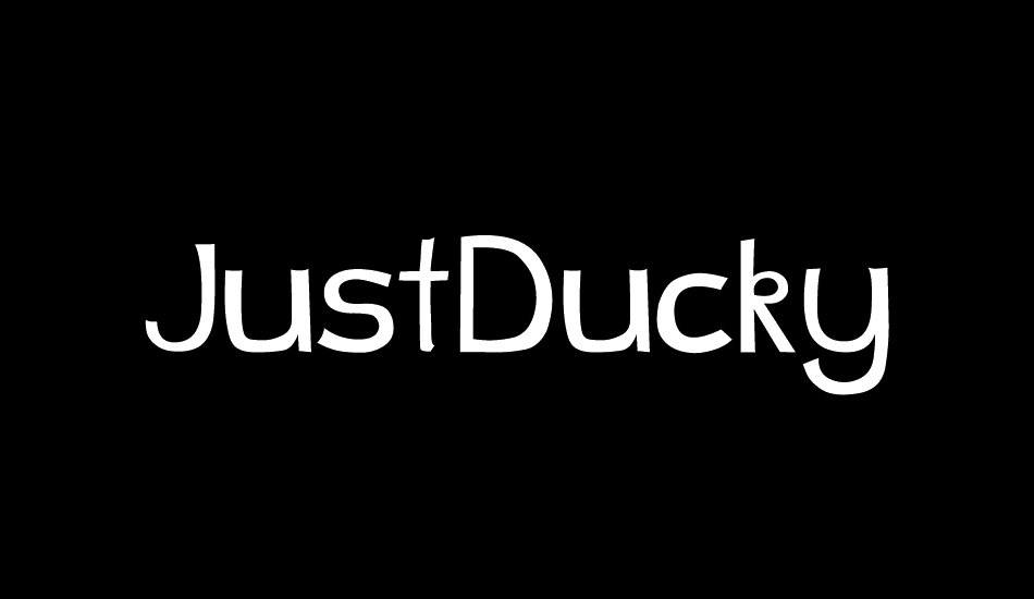 JustDucky font big