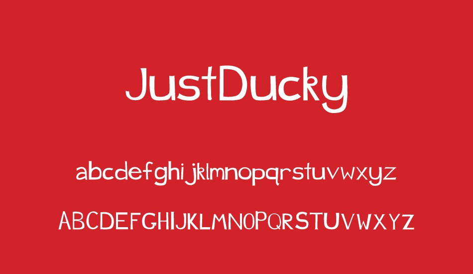 JustDucky font