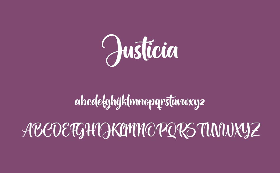 Justicia font