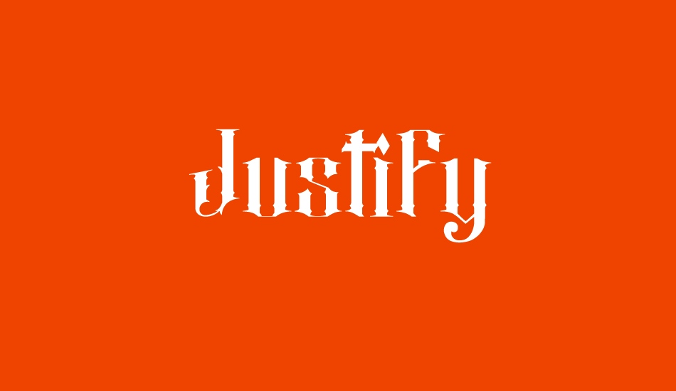 Justify font big