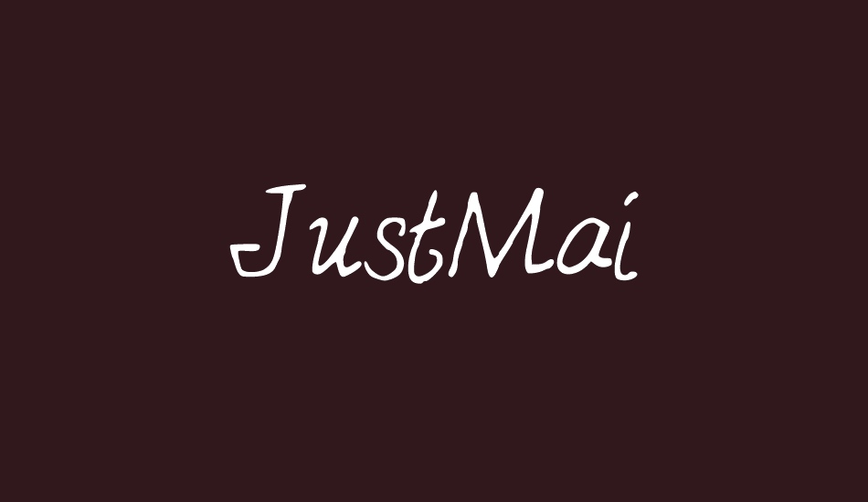 JustMai font big