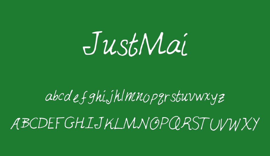 JustMai font