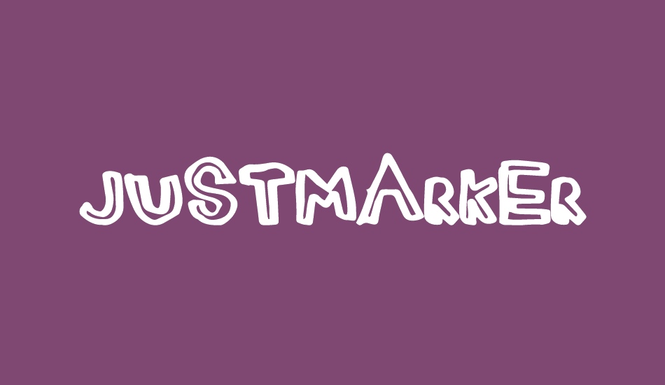 JustMarker font big