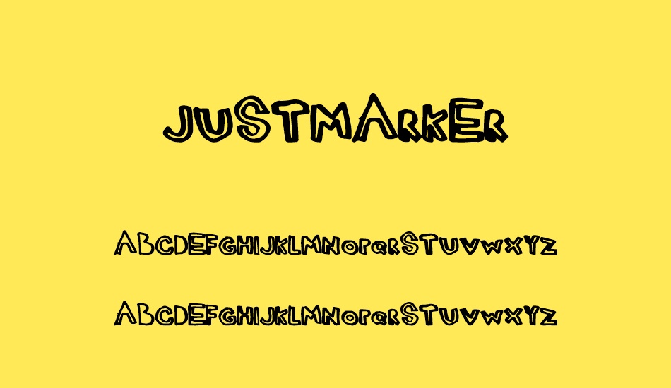 JustMarker font