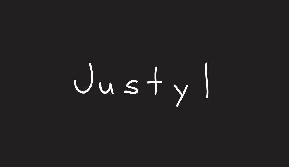 Justy1 font big