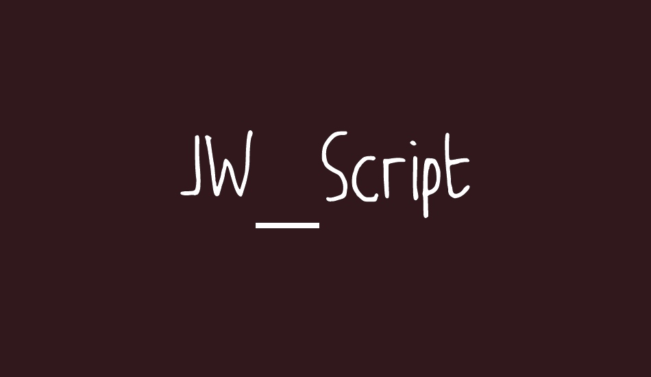 JW_Script font big