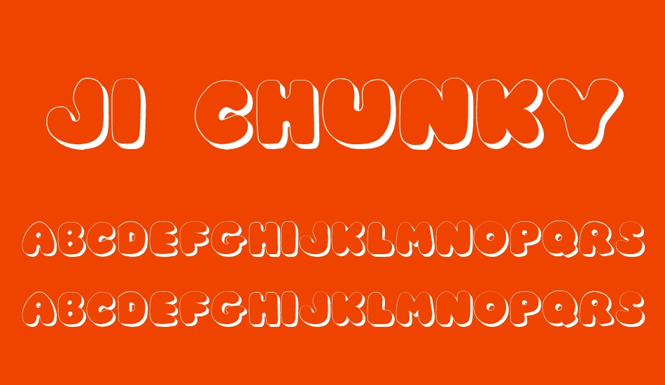 JI Chunky Caps font