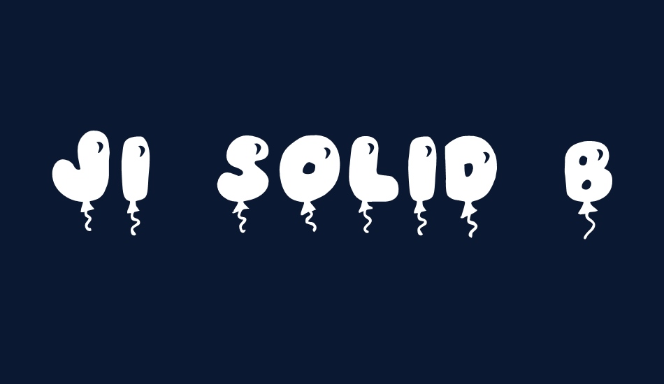 JI Solid Balloon Caps font big