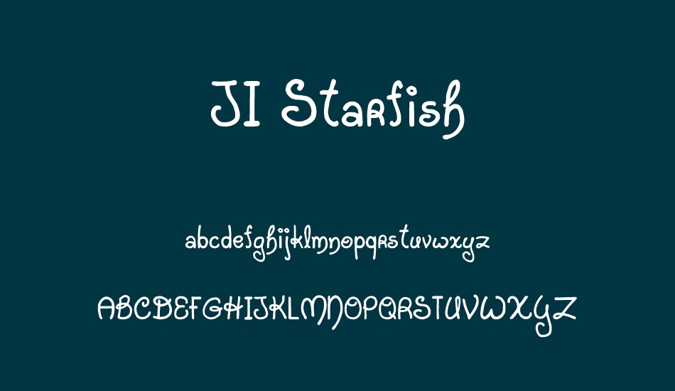 JI Starfish font