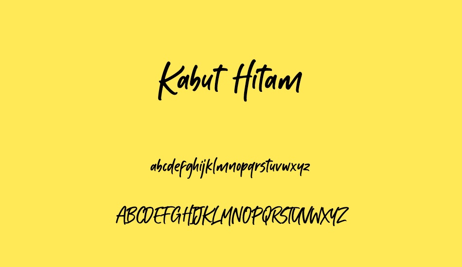 kabut-hitam font