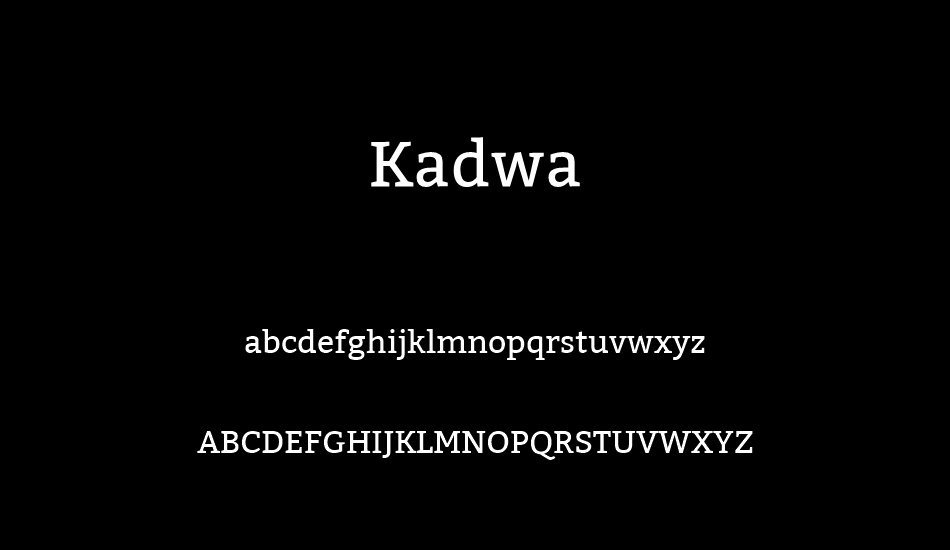 kadwa font