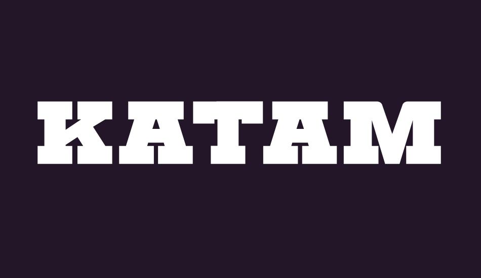 Katamari Serif font big