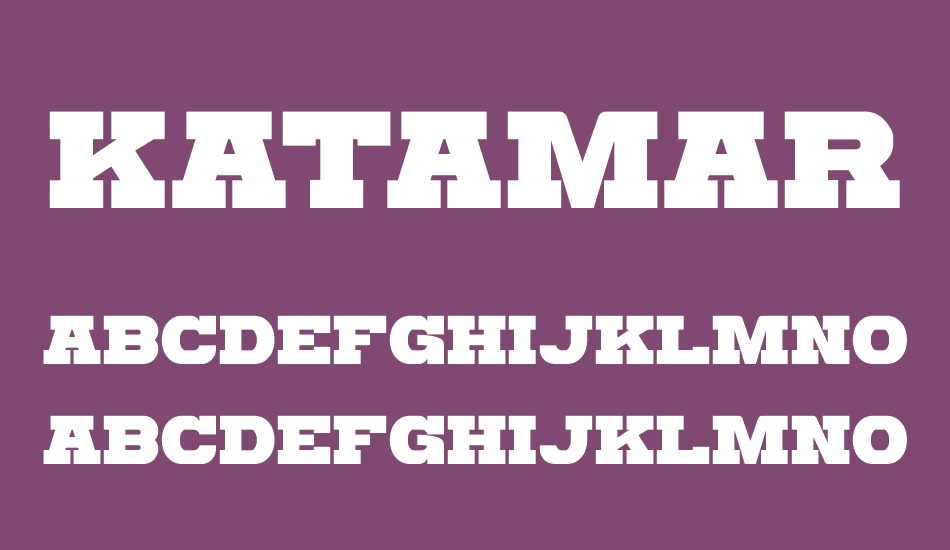 Katamari Serif font