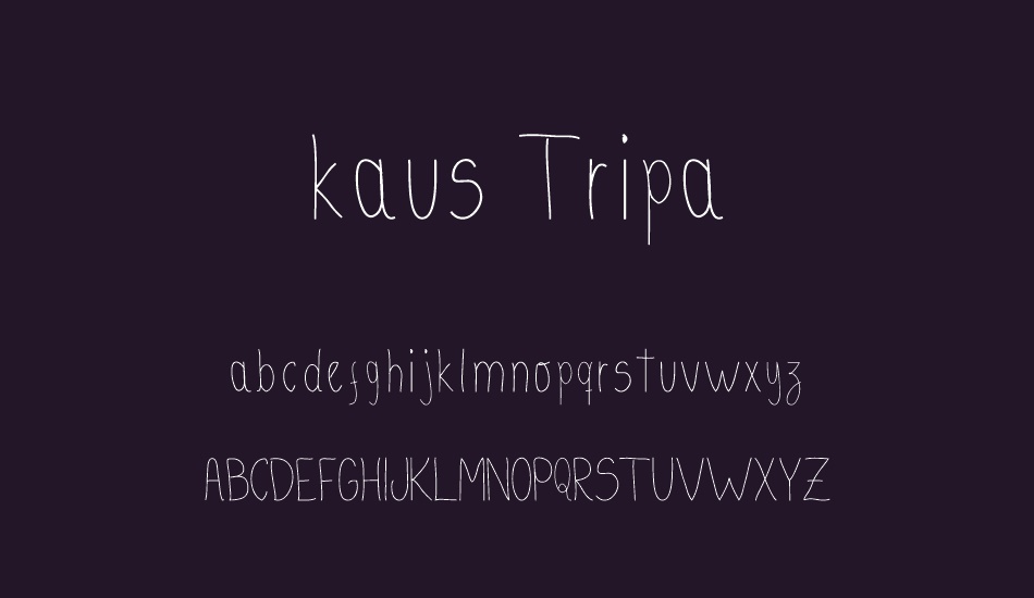 kaus Tripa font