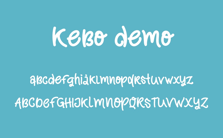 Kebo font