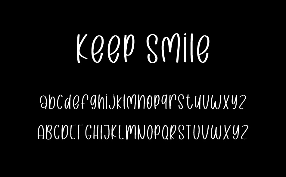 Keep Smile font