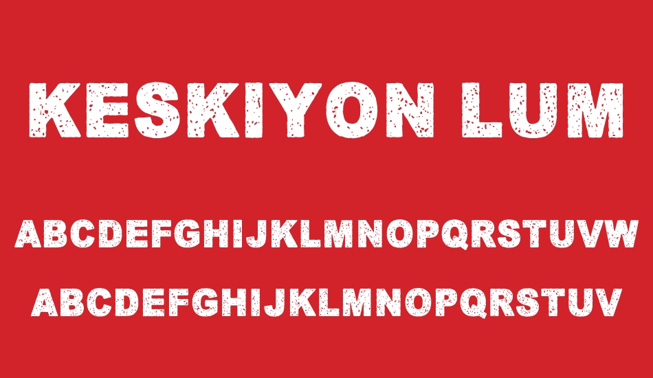 keskiyon-lumisade font