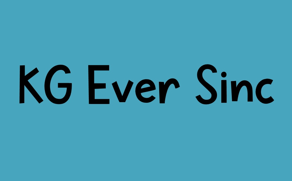 KG Ever Since New York font big