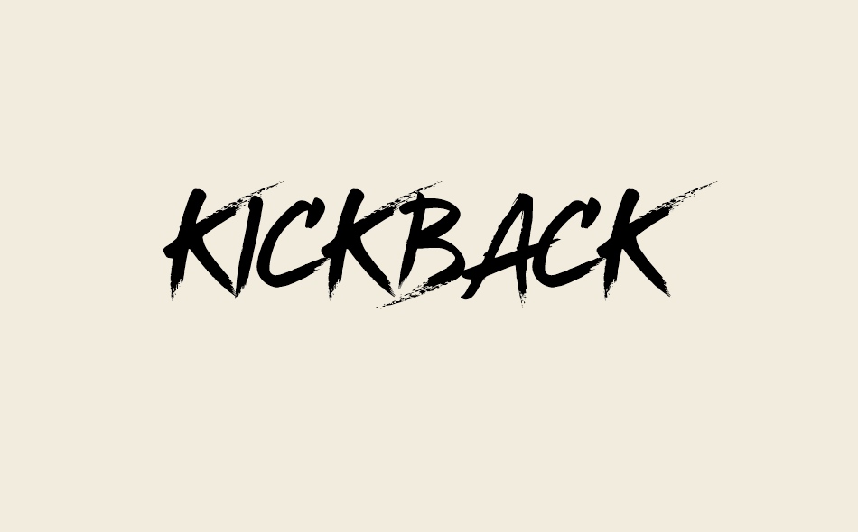 Kickback Free Font