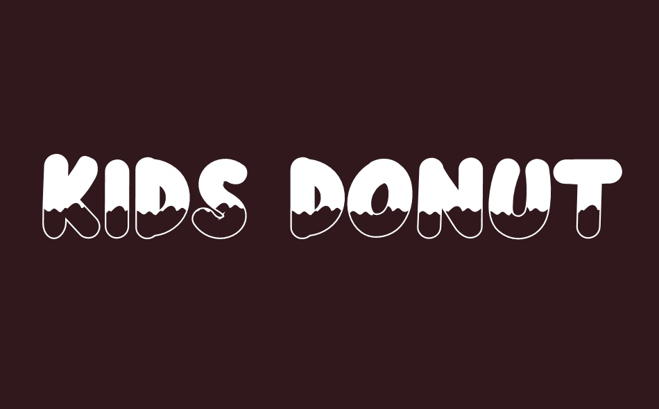 Kids Donuts font big