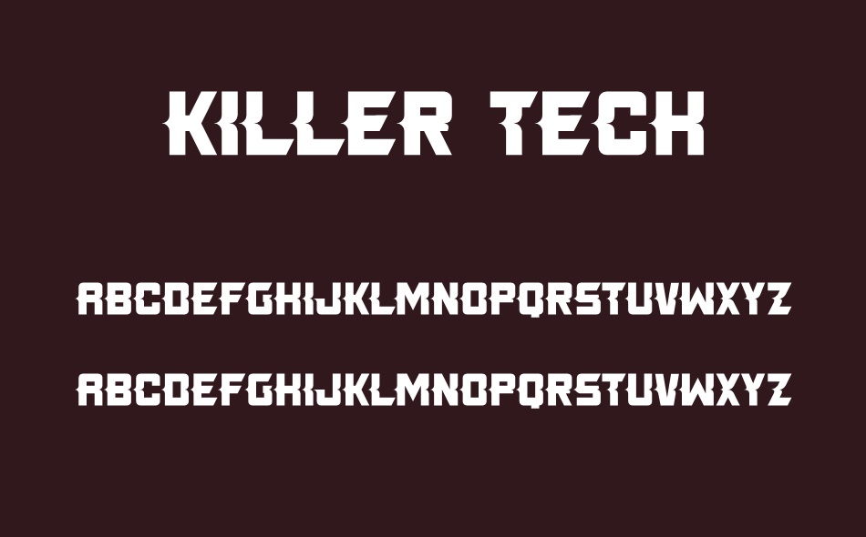 Killer Tech font