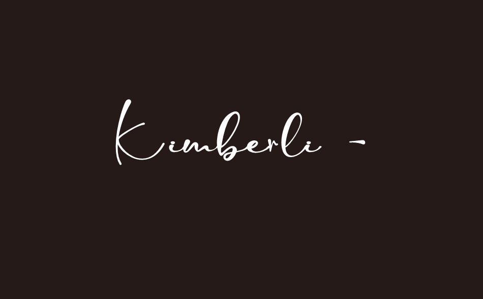 Kimberli font big