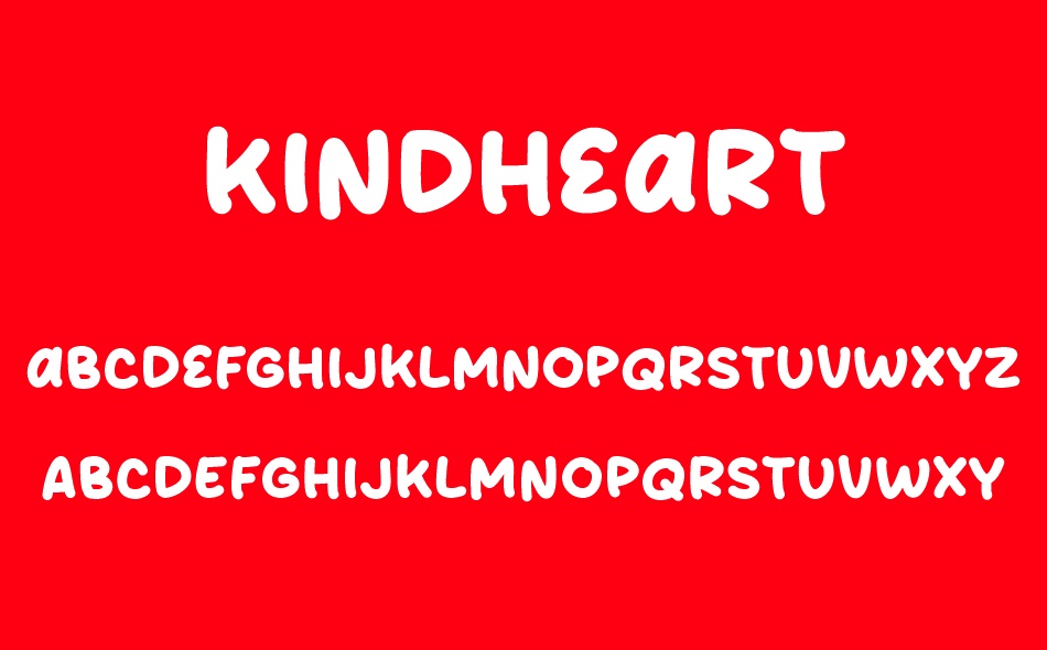 Kindheart font