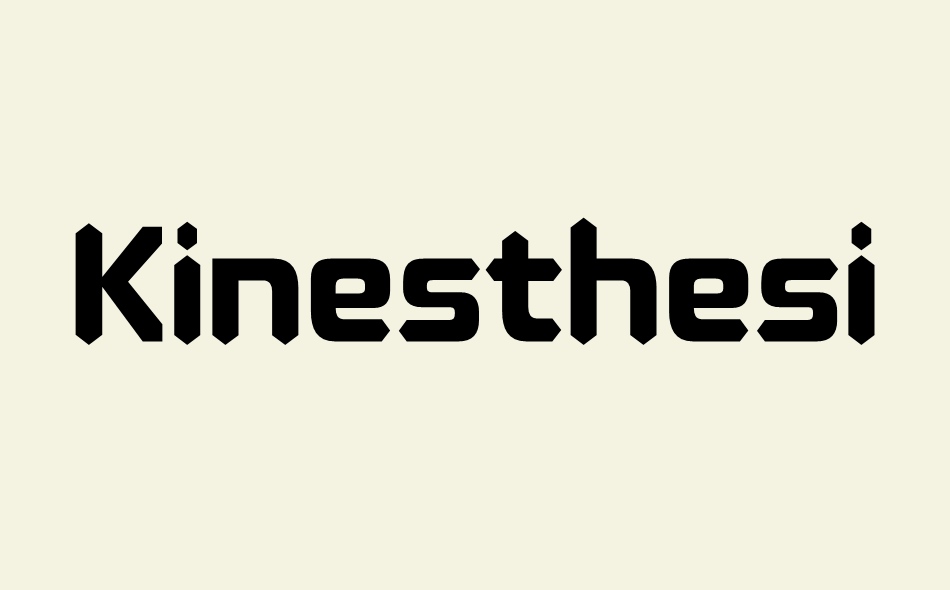 Kinesthesia font big