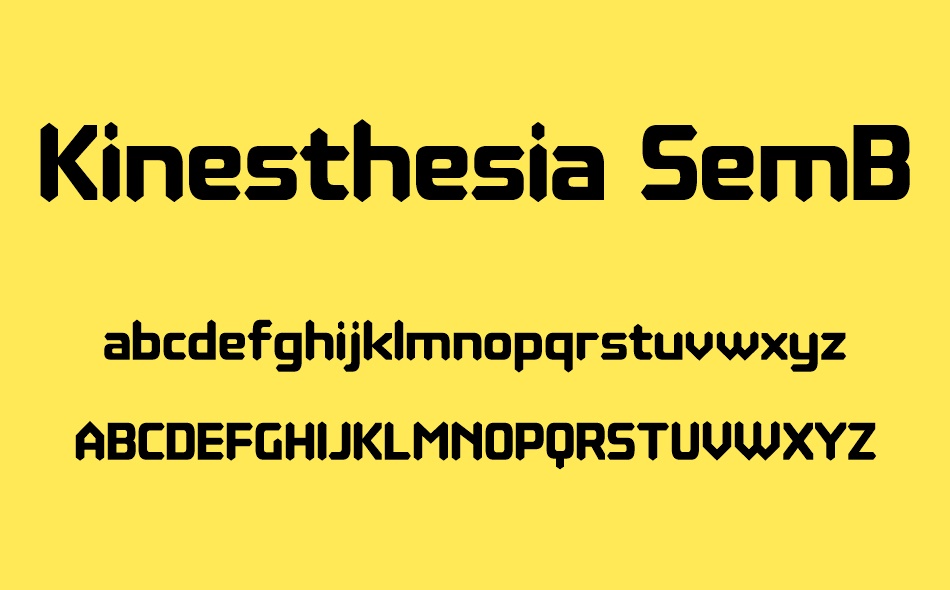 Kinesthesia font