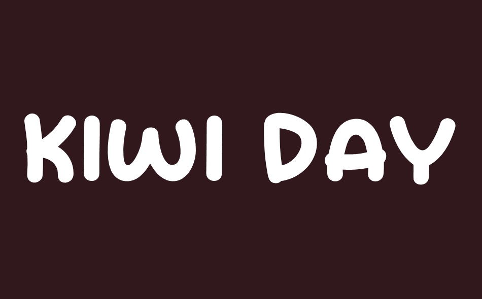 Kiwi Days font big