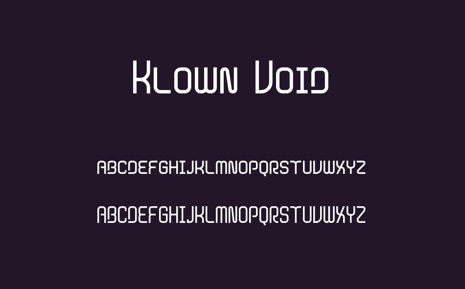 Klown Void font