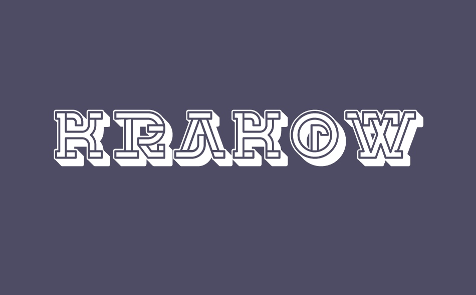 Krakow font big