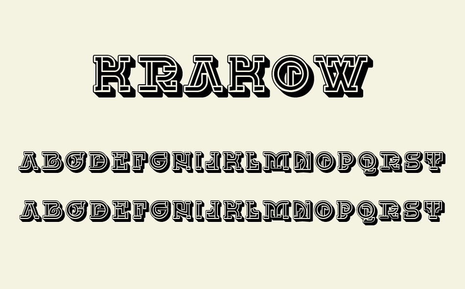 Krakow font