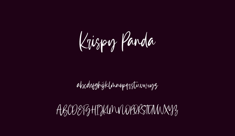 krispy-panda font