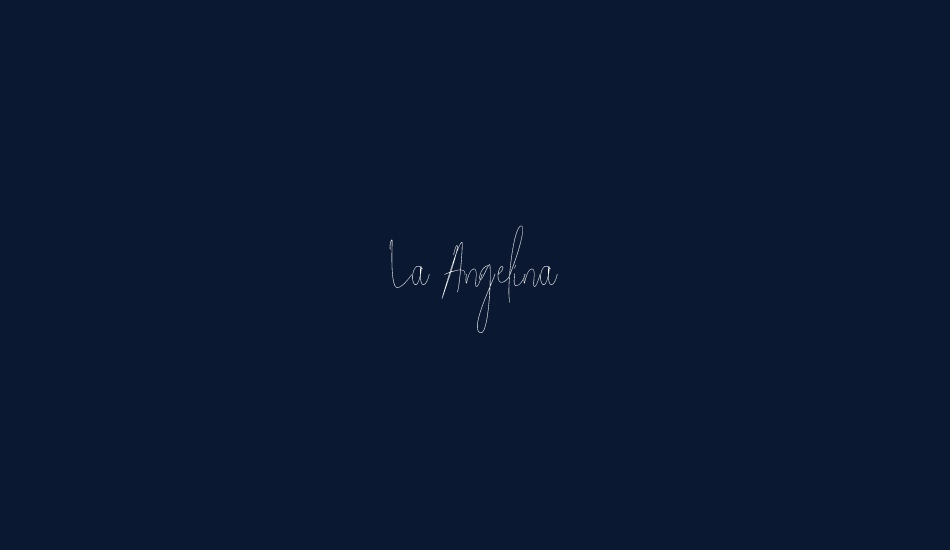 La Angelina font big