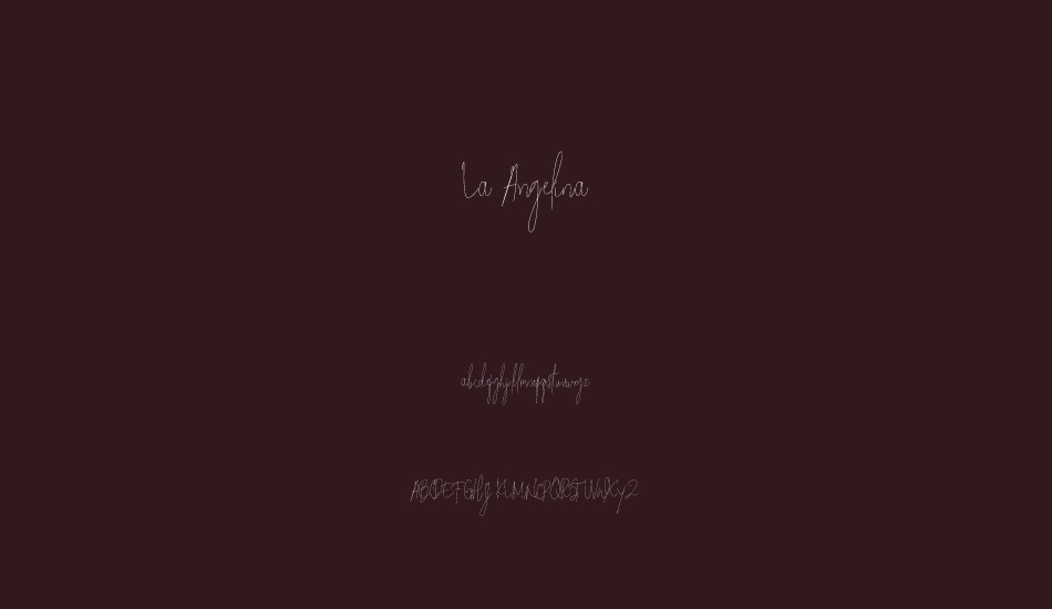 La Angelina font